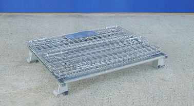 Foldable Industrial Wire Container Power Coated Rust Resistant