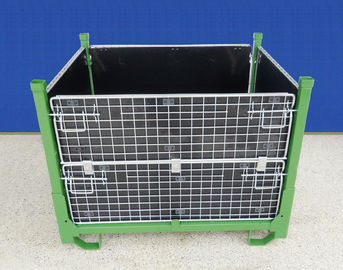Lightweight Collapsible Wire Container Portable  Wheels Available Easily Move