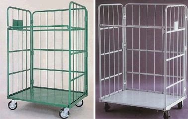 Stackable Roll Cage Trolley Anti  Static Powder Coated Nestable Roll Cages