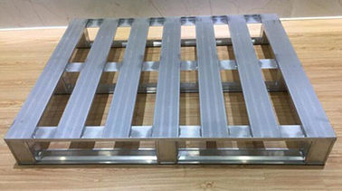 Lightweight Stackable Metal Pallets Space Saving 2500kg Static Load