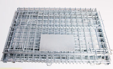 Collapsible Wire Mesh Container Industrial Stackable Storage Wire Mesh Cage