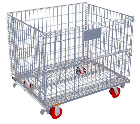 Stackable Q235 Steel Wire Mesh Storage Containers 800*600*640mm