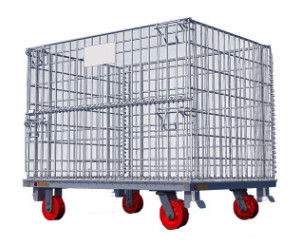 Stackable Q235 Steel Wire Mesh Storage Containers 800*600*640mm