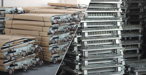 Stackable Q235 Steel Wire Mesh Storage Containers 800*600*640mm
