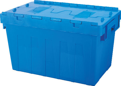 Eco Friendly Square Plastic Crates Reinforced Durable High Load Capacity