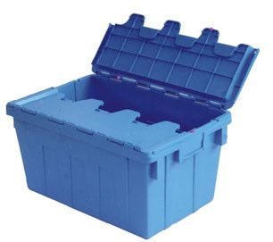 HDPE / PP Collapsible Pallet Box Food Keeping Perforated Plastic Box