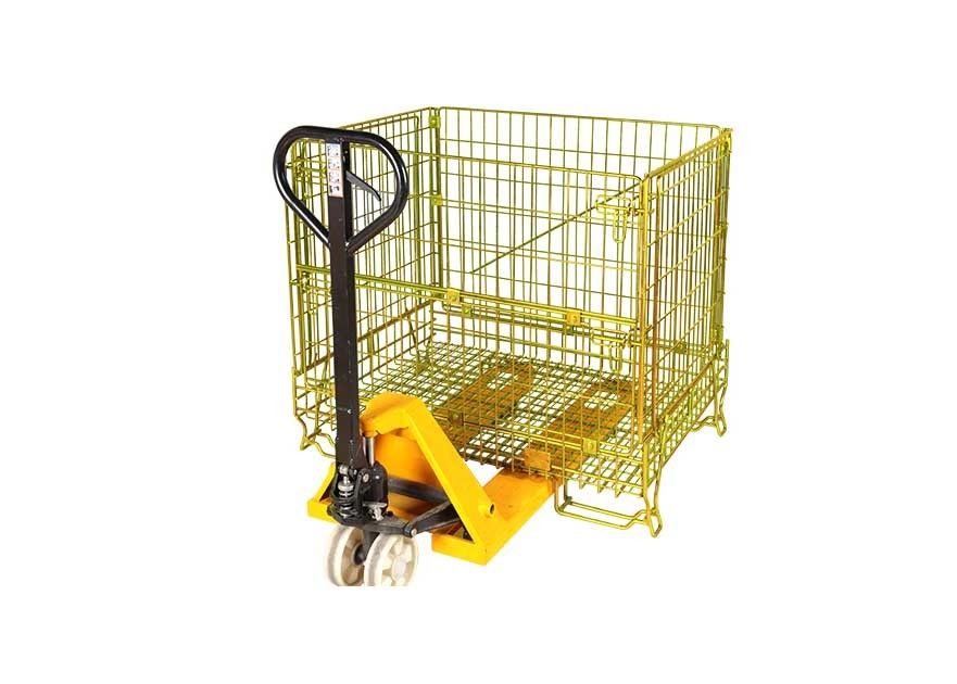 Stackable Folding Mesh Containers Stillage Steel Cages For Storage